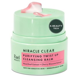 Rael Miracle Clear Facial Cleanser – Makeup Remover, Daily Face Wash, Gentle Deep Pore Cleansing Korean Skin Care for Oily & Combination Skin (Cleansing Balm, 1.69 fl. oz)
