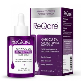 Copper Peptides Serum For Face (GHK-Cu) Suero facial antienvejecimiento con fórmula de tripéptido ayuda a aumentar el colágeno, reducir las líneas fin