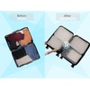 Compression Packing Cubes Set Extensible Travel Luggage Organiser Bags for
