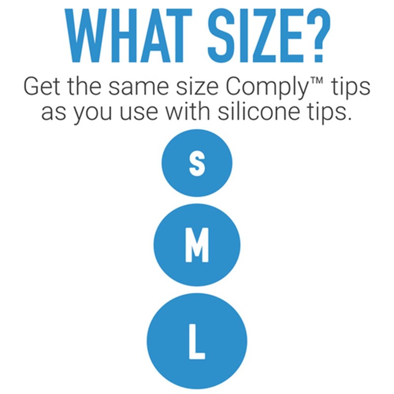 COMPLY T-200 Sports Isolation Earbud Tips - Medium x3