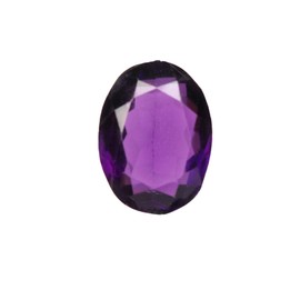REAL-GEMS Violet Amethyst 14.40 Ct Oval Shaped Healing Crystal