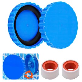 KBIBCK Winter Closure Set, 2 Pieces Winter Plug Pool with Matching Seals, Frost-proof & Tight Winter Cap Pool, Plugs Sealing Caps Hose Pools, Winter Cap Pool