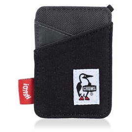 [Chums] Tricolor Pass Case Sweat Nylon, Black/Charcoal