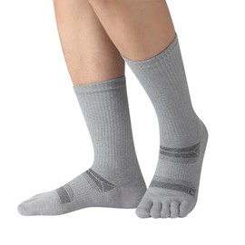 Merino Wool Toe Socks for Men Women,Crew Length Hiking,Trails,Work Boot,Anti-Blister,Moisture Wicking