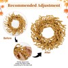 Briful 2 Pack Fall Berry Wreaths 12in Artificial Yellow Foam