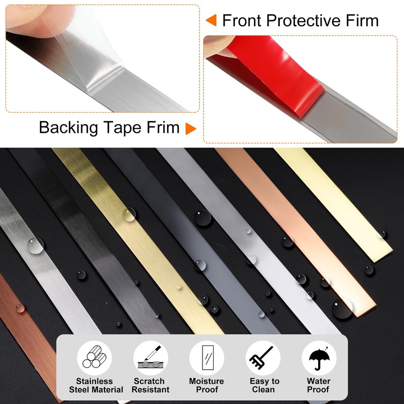 HARFINGTON 39.4ft x 1.58" Wall Trim Peel and Stick Molding