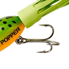 Arbogast Hula Popper Topwater Fishing Lure, Frog Yellow Belly, G730 (1 1/4 in, 3/16 oz)