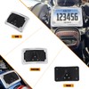 HCmotorku Curved Laydown License Plate Mount Frame Compatible with Harley