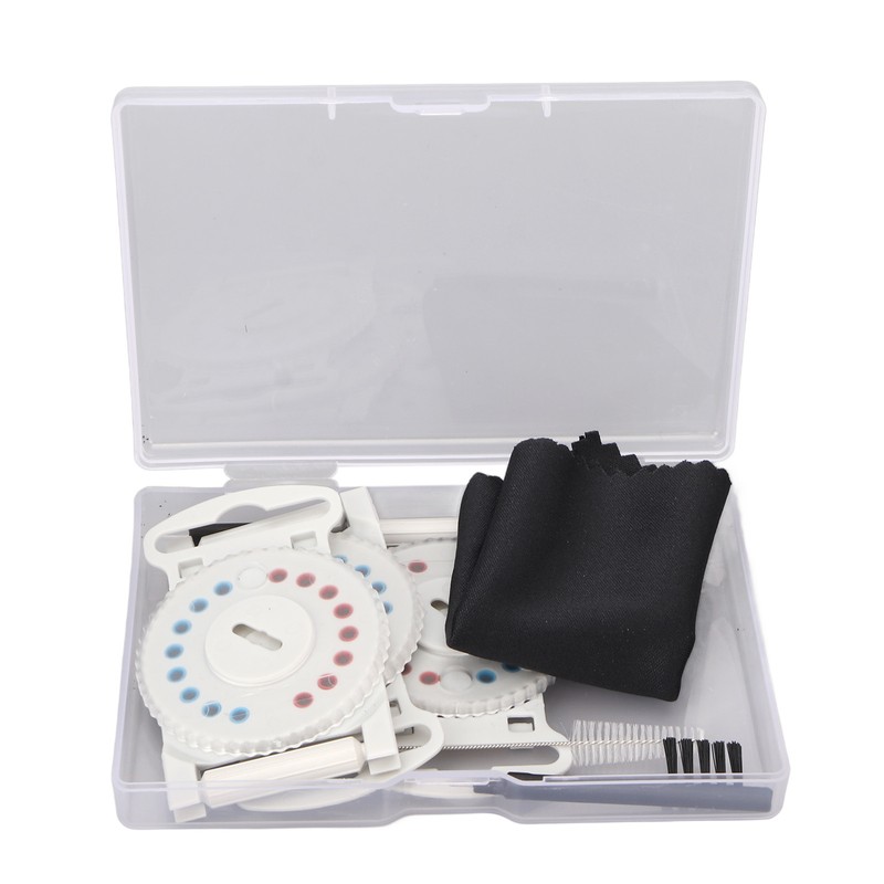 Hearing Amplifier Cleaning Kit Replacement Wax Filters Set with Cloth