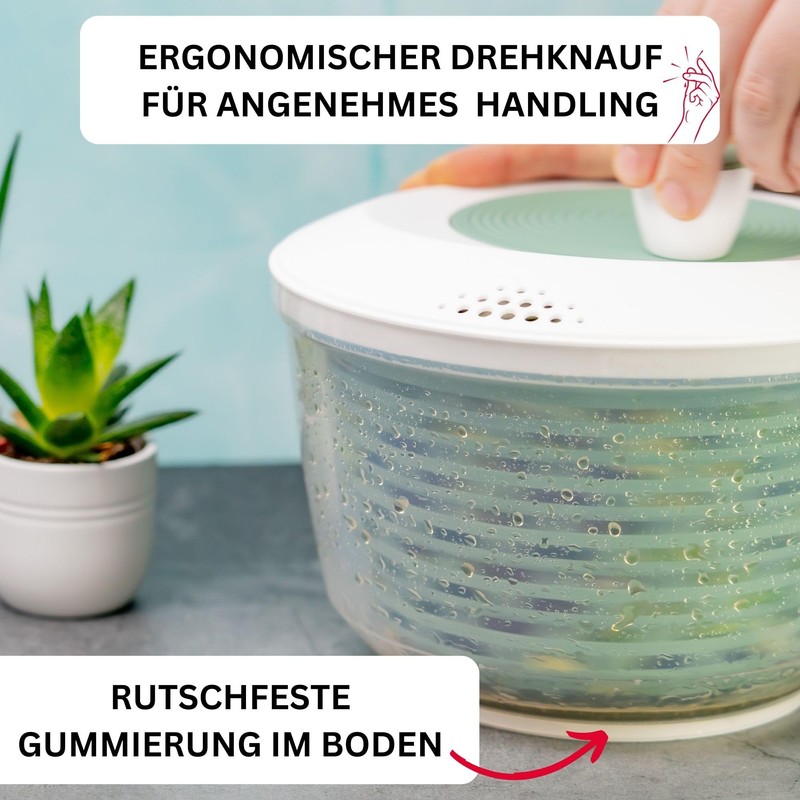 Westmark 2430226M Salad Spinner Polypropylene Transparent / White / Mint