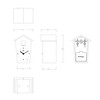 KOOKOO BirdHouse mini white, tiny modern cuckoo clock w. 12