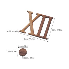 SEWACC 1 Set DIY Roman Numerals Wall Clock Kit Minimalist Natural Design with Silent Movement for Living Room Bedroom and Office Decor