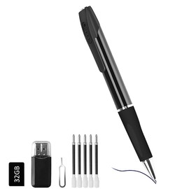 HOHOPROV Mini Camera Pen Camera, HD 1080P Small Security Camera, 32GB Rechargeable Nanny Cam