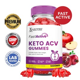 Fast Active Keto ACV Gummies Advanced Formula 1000MG Fastactive Keto Gummies Apple Cider Vinegar Formulated with Pomegranate Beet Juice Powder B12 Vegan Non GMO 60 Gummys