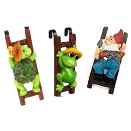 Greenbrier Planter Pot Hugger Turtle Frog Gnome (3)