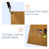 Outdoor Camping Tableware Storage Bag Portable Hanging Canvas Utensil Tissue