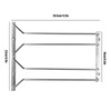 Stainless Steel Double Row Wine Glass Stemware Rack Hanging Stemware