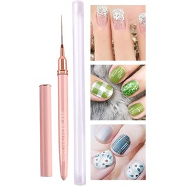 Fine Liner Brush,French Tip Brush - Nail Design Tools for Nail Detail Painting, French Liner and Dotting Pens for Nail