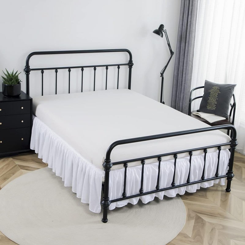 xuan dian Bed Skirt Full Size Ruffled Bed Skirts with