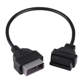 EBTOOLS 14 Pin auf 16 Pin OBD2 Adapter Stecker Diagnosekabel für Nissan 14 Pin OBD1 Adapter für Nissan 14 Pin auf 16 Pin OBD2 Verlängerungskabel