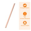 sourcing map Copper Flat Bar, 0.12" Thickness x 0.39" Width