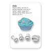 PME MO154 Oval Plunger Cutters, Small, Medium, Large, X-Large Sizes,