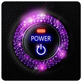 Murimt Bling Car Button Start Button Cover/Sticker for Wowen, Car Engine Start Stop Trim Ring, Shiny Crystal Rhinestone Key Ignition and Knob Ring (Diamond Purple)…