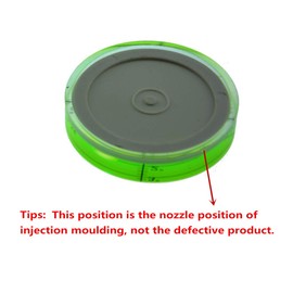 umei High precision horizontal bubble Acrylic Case Bullseye Spirit Bubble Surface Level Round Inclinometers for Surveying Instruments and Tribrachs, 60mm,Accuracy 15'/2 (green)60x12mm