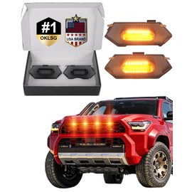 Front Grill Lights for Toyota 4Runner 2025 2026 TRD Pro Trailhunter, Yellow