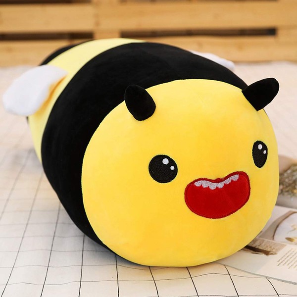 sofipal Bee Plush Pillow, Bee Stuffed Animal Toy Cute Soft Plush Hugging Pillow Gifts for Birthday, Christmas, Valentine 23.6"