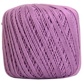Threadart 100% Pure Cotton Crochet Thread - Lilac - Size 10 and 3 - Singles and Bulk Packs Available - Size 3 - Color 20