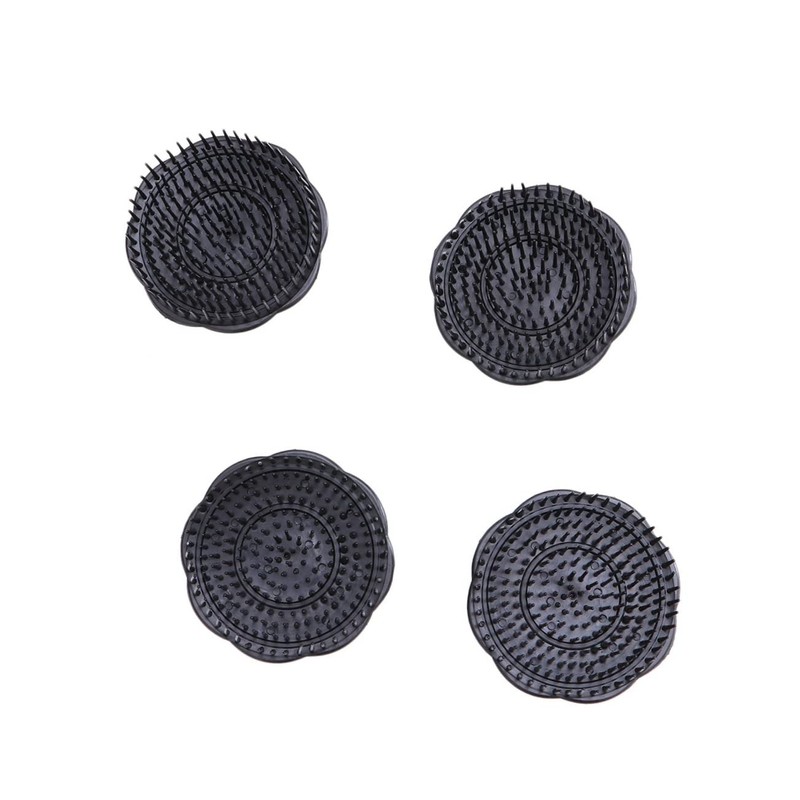LALAFINA 4pcs Hair Shampoo Brush Scalp Massager Bristle Brush for