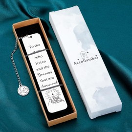 Bookmark Gift for Women Men Book Fans Friend Merch Merchandise Inspirational Gifts for Women Men Book Lovers Bookmark Christmas Stocking Stuffer Valentines Day Birthday Gift Bookish