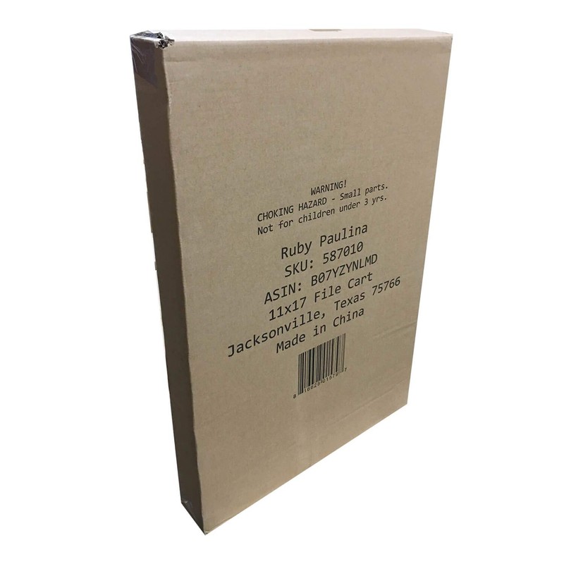 11x17 Black Wire Frame File Cart