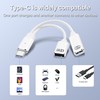 SinLoon USB C to USB OTG Adapter 1 in 2