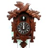 Rylai Cuckoo Clock Vintage Large Wooden Wall Clock Handcrafted 13x9.5