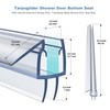 4 Pack Frameless Shower Door Bottom Seal, 1/4 x 39