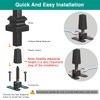 Antsky Adjustable Height and Angle Stainless Steel Connectors for Easy