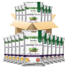 HERBION Naturals Ivy Leaf Cough Drops with Thyme & Licorice, Honey Lemon Flavor, Soothes Cough, for Adults & Children Over 6 Years, 25 Drops Each (Pack of 40)