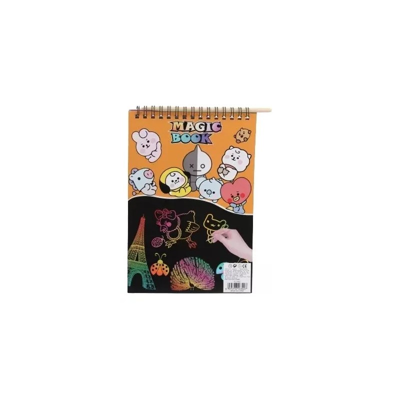 Papelería LAXIA 12pz De Libretas Mágicas Negra Tamaño Media Carta
