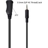 UAYESOK Waterproof Radio Earpiece with Mic PTT Screw Thread Headset
