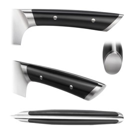 Cangshan HELENA Series German Steel Forged 4-Piece Fine-Edge Steak Knife Set (Black)