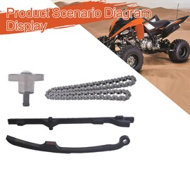 labwork Cam Timing Chain and Rail Tensioner Guides Replacement for Honda Sportrax 400 TRX400EX 1999-2008 TRX400X 2x4 2009-2014 Replacement for 14520-KCY-671