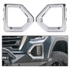 ALLGOOD Front Bumper Fog Light Bezel, Compatible with GMC Sierra