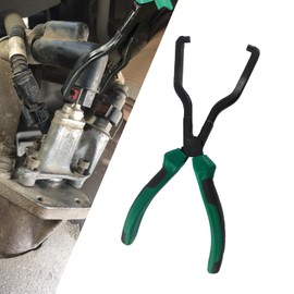 Lyxheth Fuel Line Plier, Connector Pliers, Wider Range Fuel Line Disconnect Tool, Car Repair Tool Steel Fuel Line Petrol Clip Pipe Pliers with Non-Slip Handles Universal for Cars, Trucks, SUVs (Green)