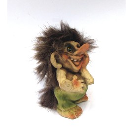 NyForm Troll Original Norwegian Troll Certificate 212 * Small Troll with Laughter Attack