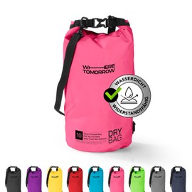 #DoYourOutdoor Dry Bag | Waterproof Backpack | Waterproof Bag & Pack Sack | 2L 5L 10L 20L 30L Dry Bag in 2 Styles and Many Colours | Ideal for Boat, Kayak, Fishing and Camping, Pink, Hoizontal