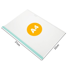 ASelected 20Pcs Report Covers with Sliding Bar A4 Project Presentation Covers Hold Up to 60 Sheets for School Office Documents Classification (5 Colors)