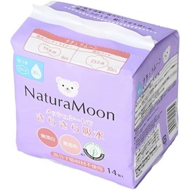 NaturaMoon Water Absorbing Pad, 1.1 fl oz (30 cc), Set of 14 x 3 Packs + (Trial Pack of 2) Natura Moon Sanitary Napkins with Wings for Many Days