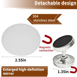 Espresso Shot Mirror for all Bottomless Portafilters Stainless steel mirror surface and magnetic adjustable base The espresso accessories is Observing coffee flow rate and channel effects
